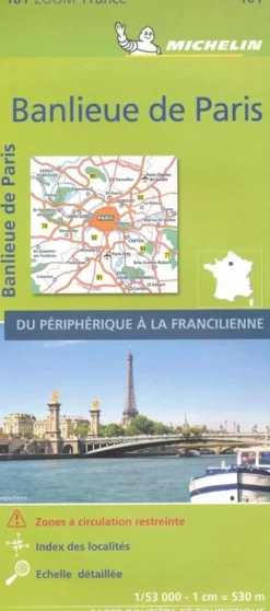 Michelin Wegenkaarten<Wegenkaart Zoom 101 Banlieue de Paris