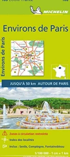 Michelin Wegenkaarten<Wegenkaart Zoom 106 Environs de Paris