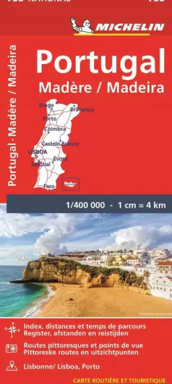 Michelin Wegenkaarten & Atlassen|Wegenkaarten<Wegenkaart 733 Portugal-Madeira