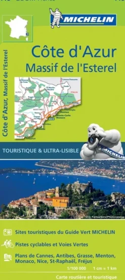 Michelin Wegenkaarten<Wegenkaart Zoom 115 Côte d'Azur
