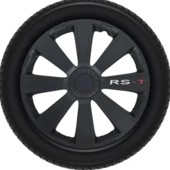 AutoStyle Autobanden & Accessoires<Wieldoppen set - 13 inch - RS-T Zwart