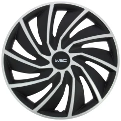 Wrc Autobanden & Accessoires<Wieldoppen 16" - zilver/zwart 4 stuks