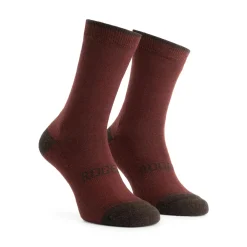 Rogelli Sokken<Wollen Fietssokken 2-pack Bordeaux-Brown