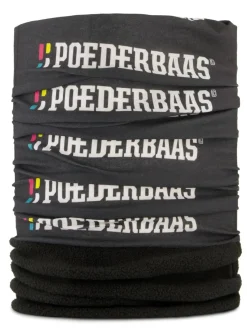 Poederbaas Sjaals|Sjaals<Zwart Logo - Nekwarmer