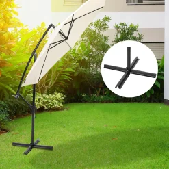 Brixy Parasols & Windschermen|Parasols & Windschermen>Zweefparasol - 300CM - Incl. Kruisvoet